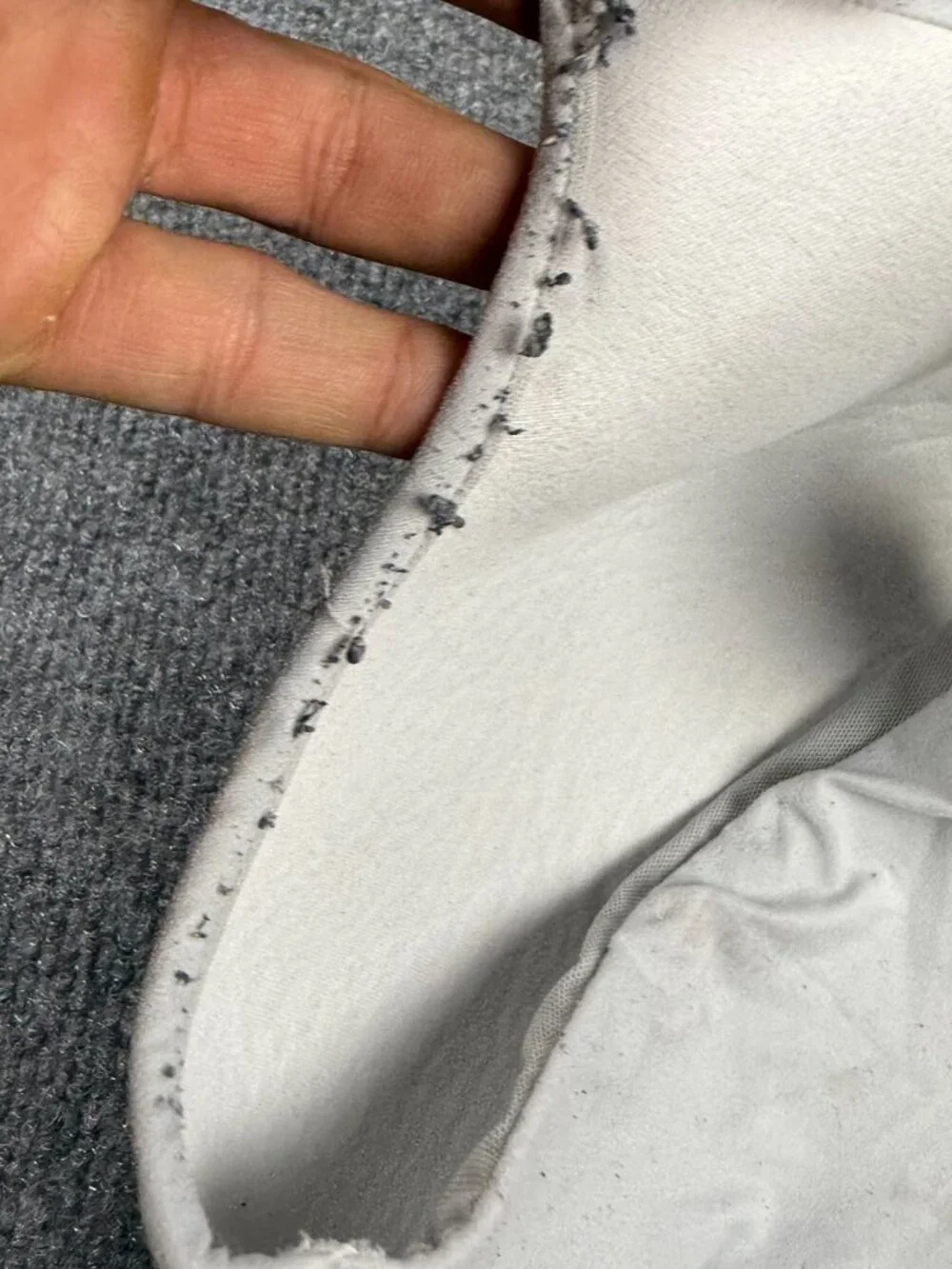 Torrid Curve 44D Bra Wire Free 360 Back Smoothing Everyday Gray White Stain Wear